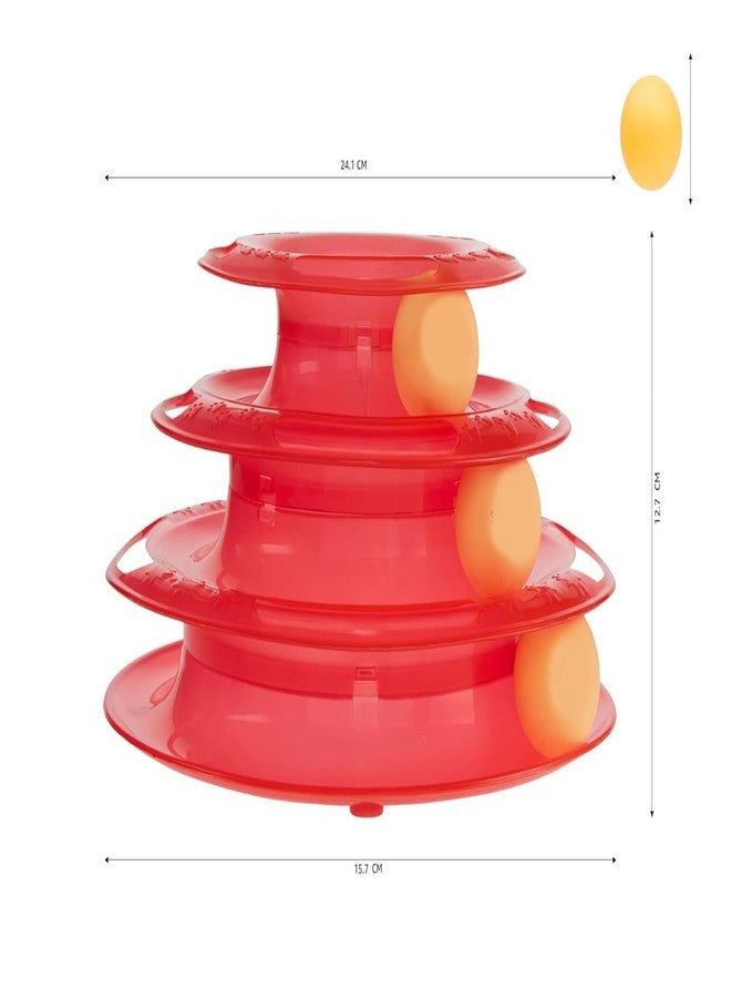 KittuPet 3 Layers Tower Track Roller Toy with Inside Colorful Balls, Built in Track Toys for Cats and Kittens - Image 4